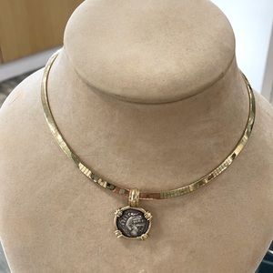 14 k Omega necklace &  coin EACH SOLD SEPARATELY